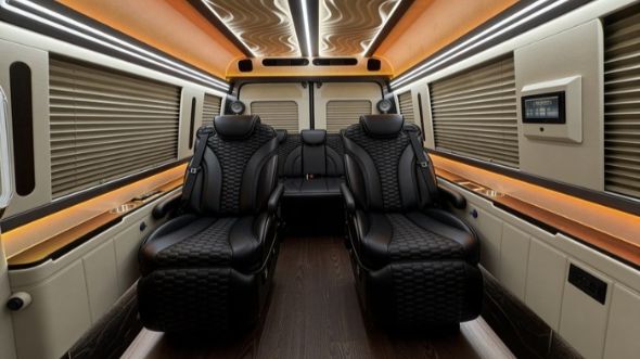 8 passenger sprinter van interior stockton