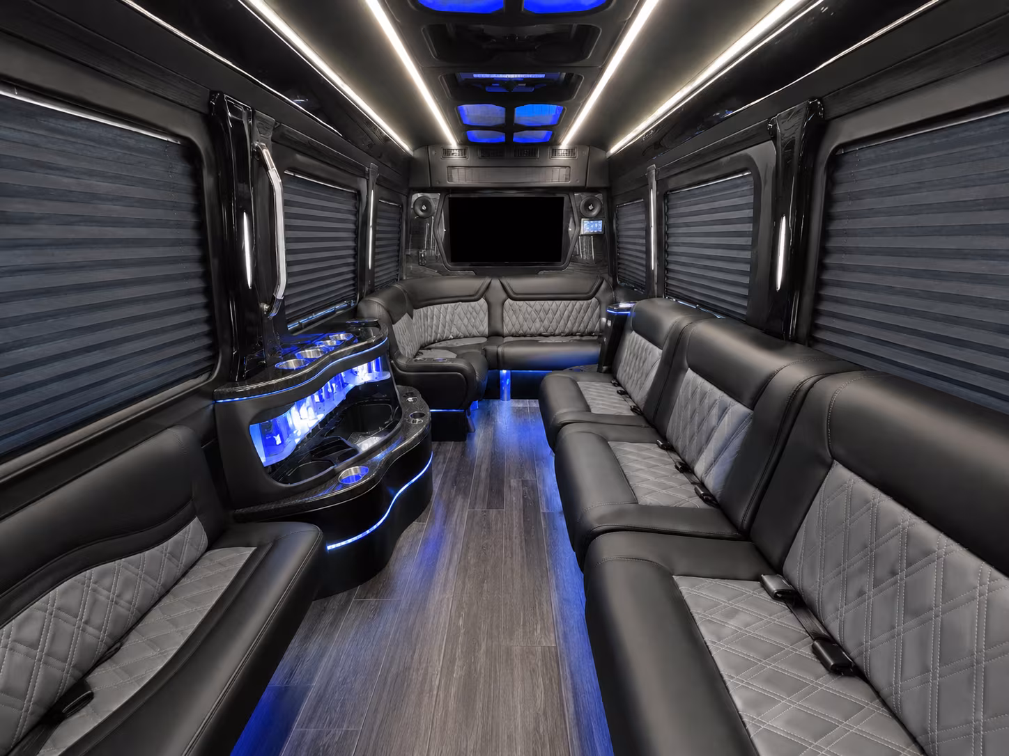 salinas sprinter limousine inside