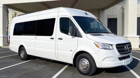 stockton wedding sprinter van rental